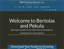 Tablet Screenshot of bertolasandpekula.com